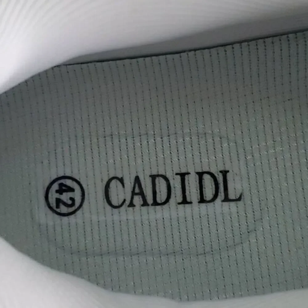 Cadidl Womens White Low Top Lace-Up Cheerleading Dance Athletic Sneakers Size 42